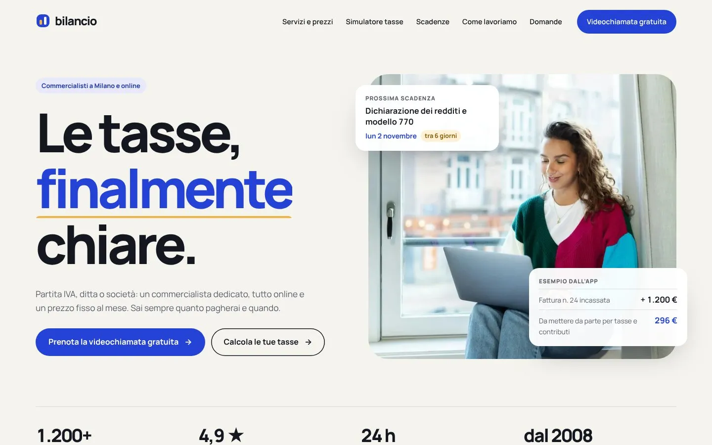 Anteprima del sito Bilancio