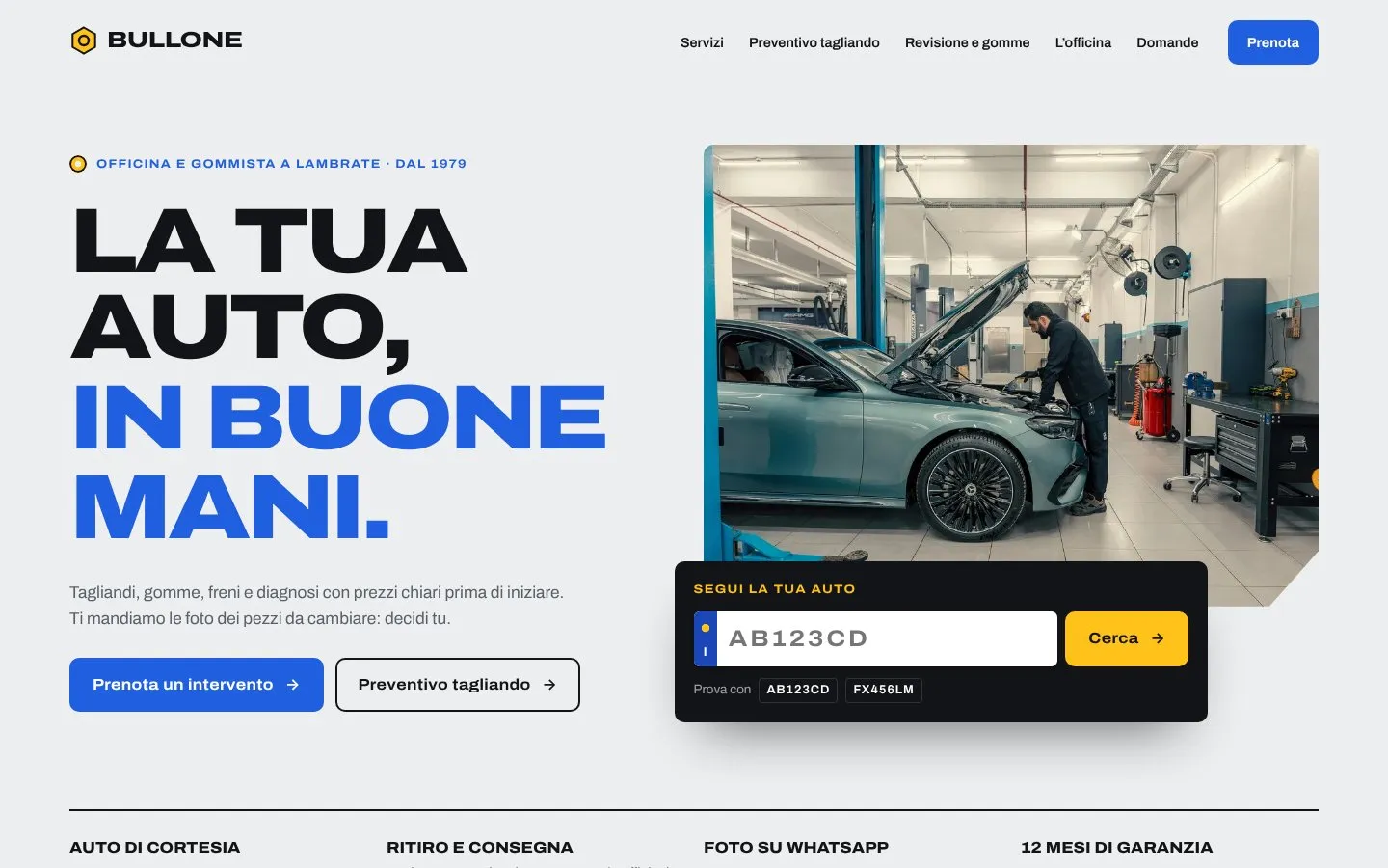 Anteprima del sito Bullone