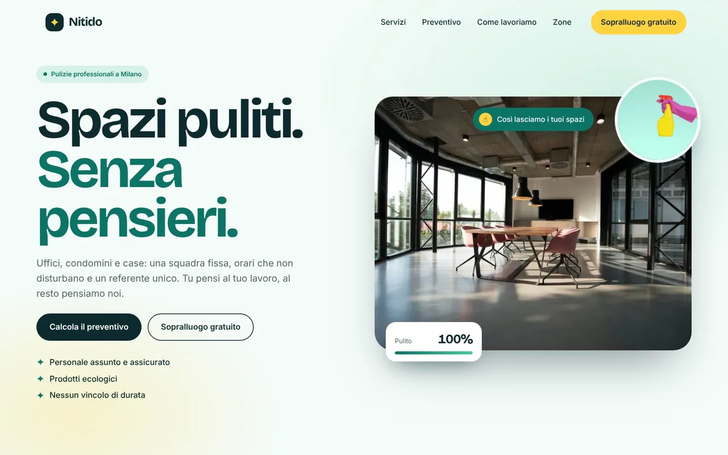 Anteprima del sito Nitido