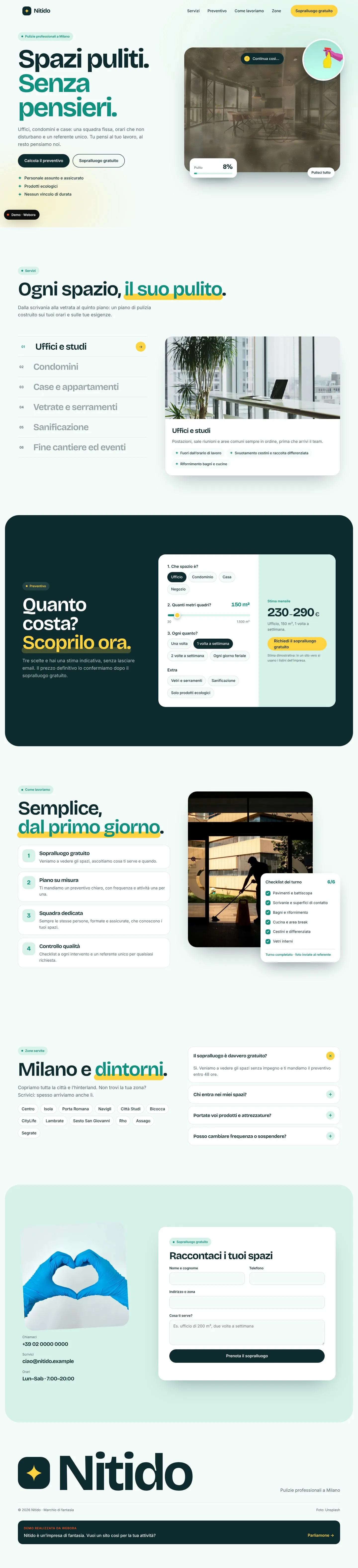 Pagina del sito Nitido