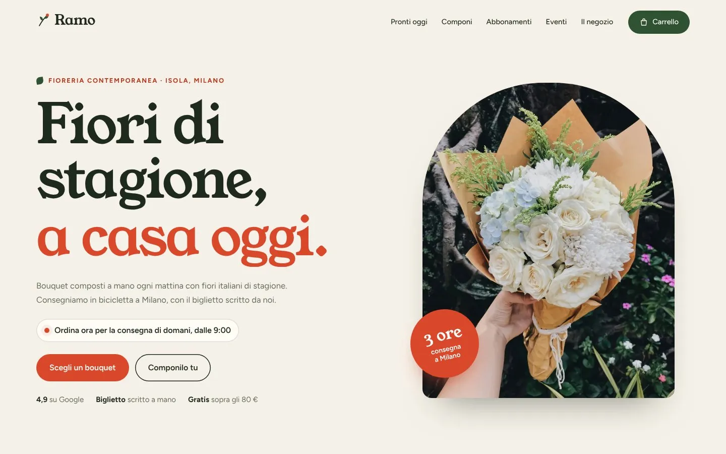 Anteprima del sito Ramo