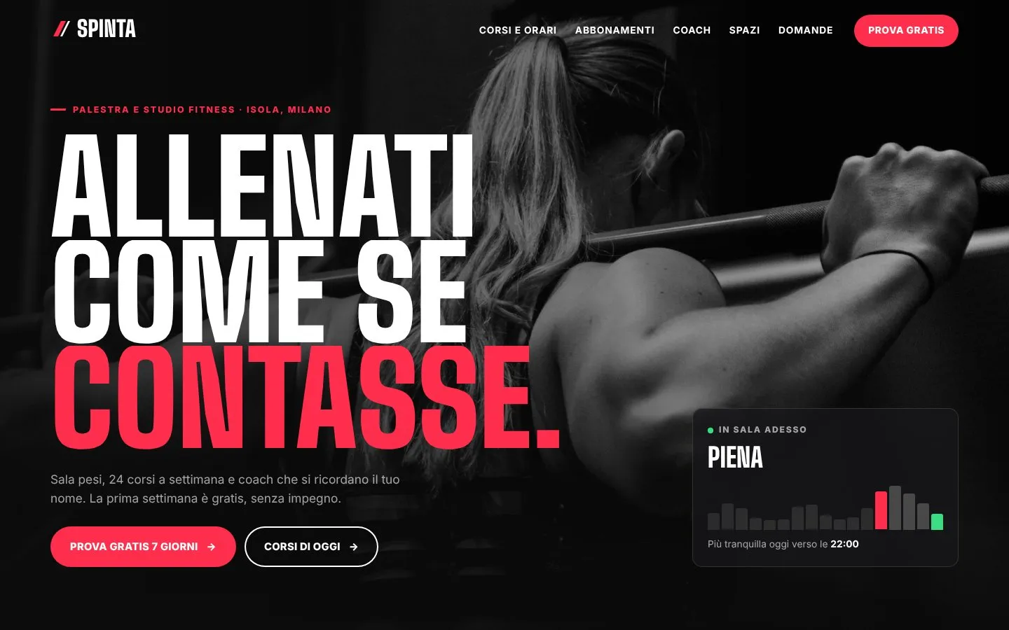 Anteprima del sito Spinta